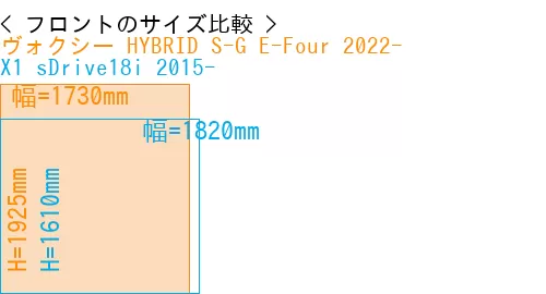 #ヴォクシー HYBRID S-G E-Four 2022- + X1 sDrive18i 2015-